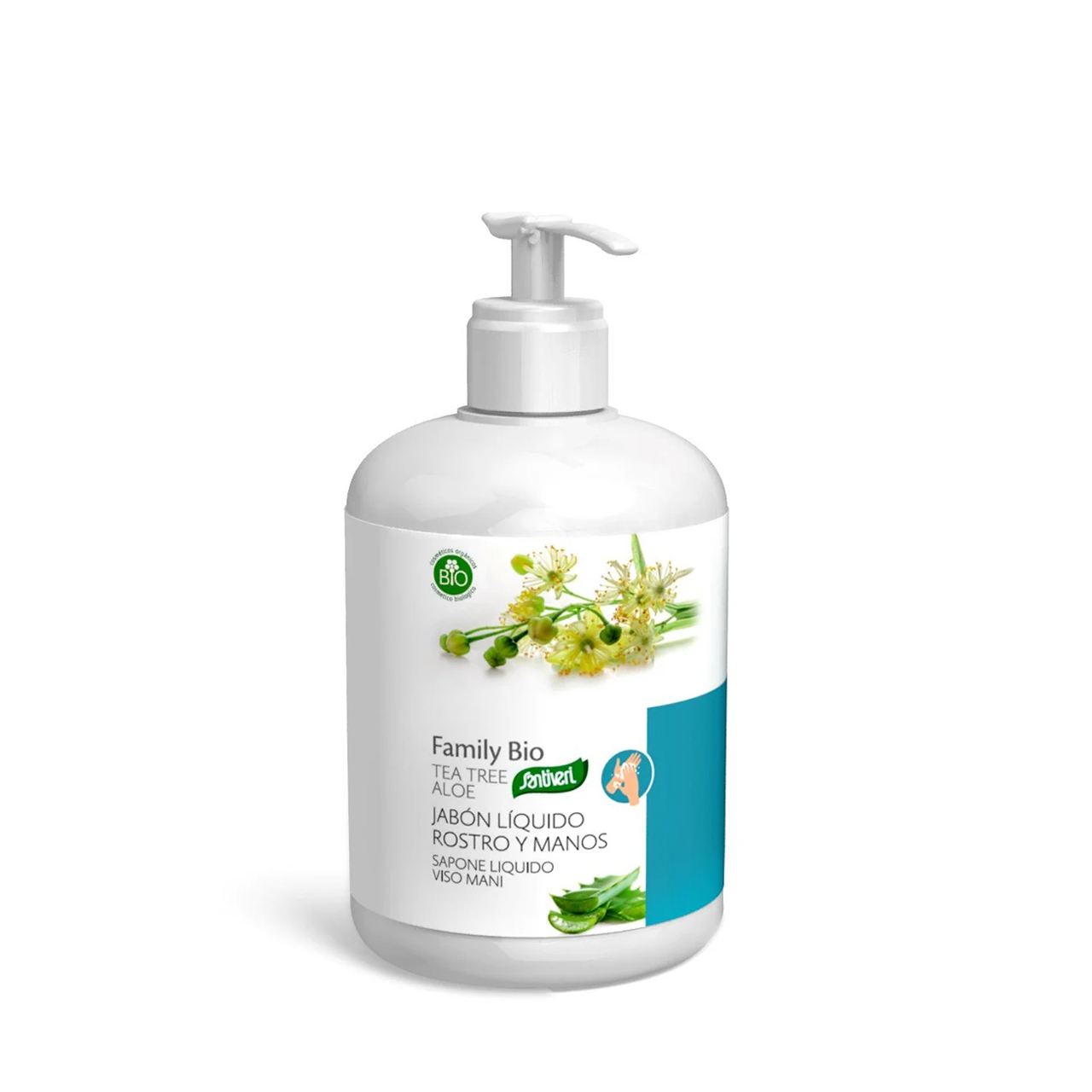 Sapone-Liquido-Viso-e-Mani-Tea-Tree-250Ml-Santiveri