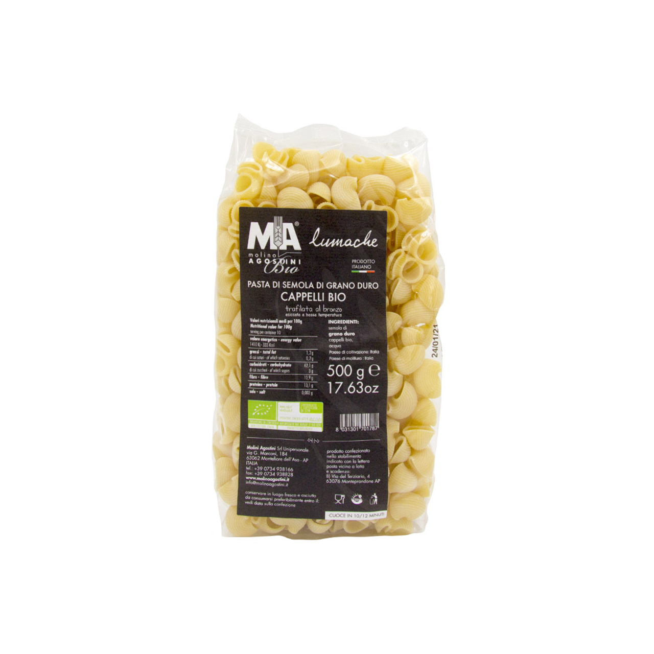 lumache-di-grano-duro-senatore-cappelli-500gr-molino-agostini