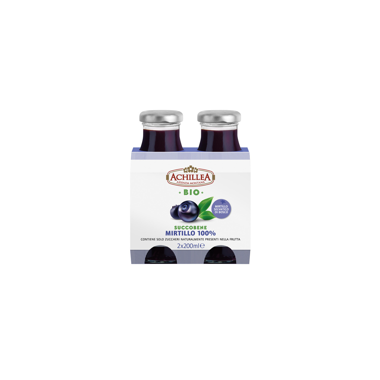 Succobene-mirtillo-100%-2x200Ml-Achillea