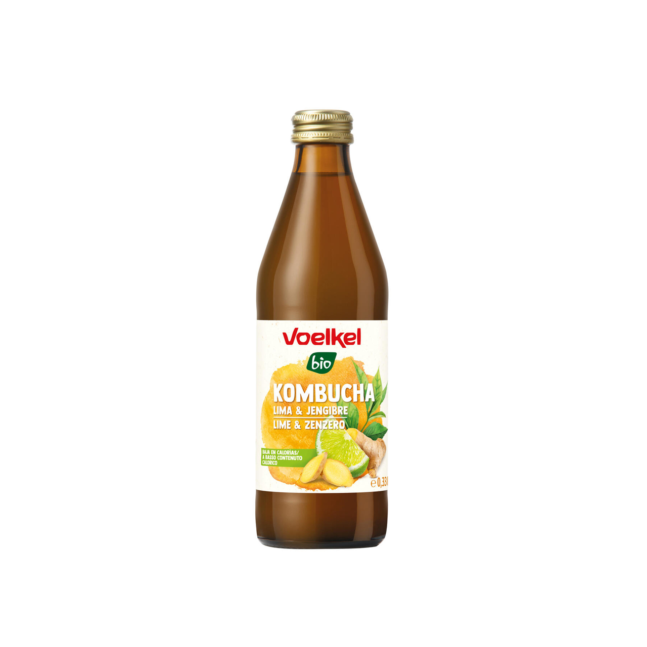 Kombucha-lime-e-zenzero-330ml-Voelkel