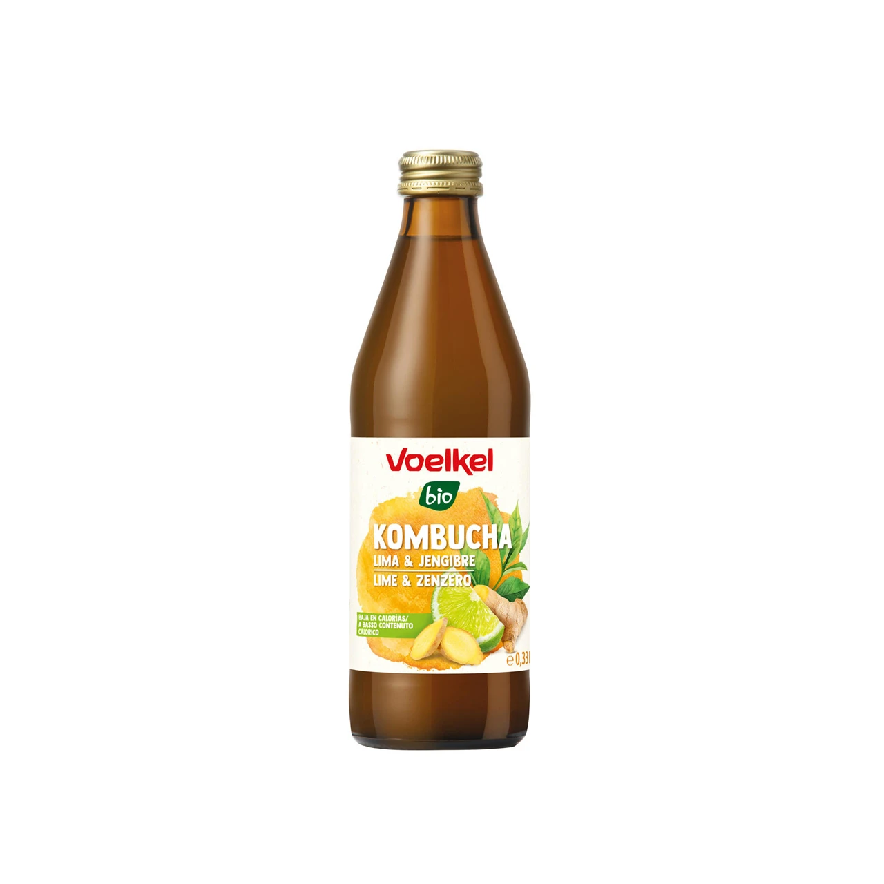Kombucha-lime-e-zenzero-330ml-Voelkel
