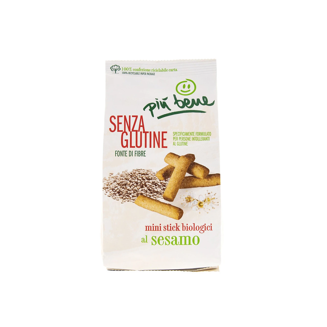 Mini-stick-al-sesamo-senza-glutine-180Gr.-Più-bene