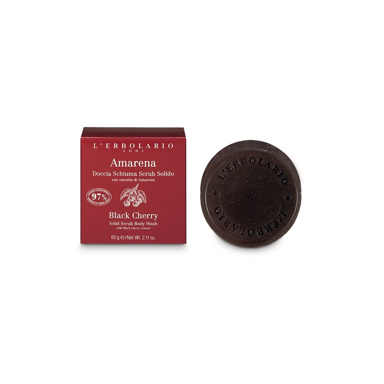 Docciaschiuma-scrub-solido-Amarena-60gr-l'erbolaio