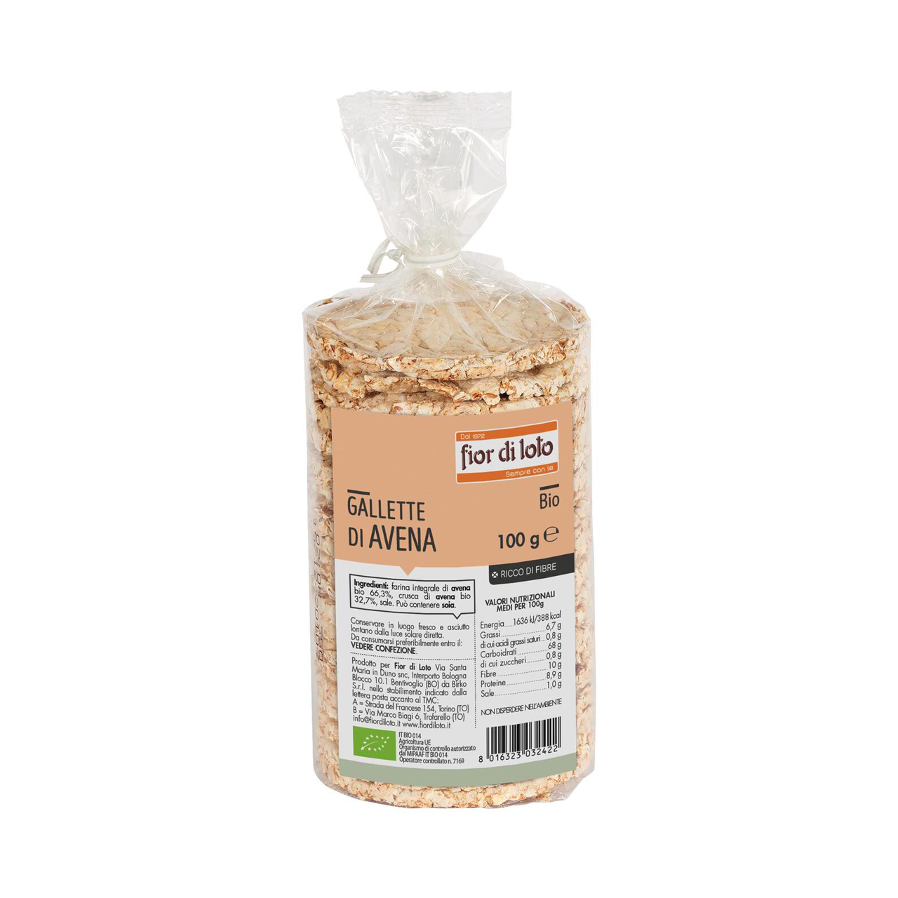 Gallette-di-avena-integrale-100Gr-Fior-di-loto