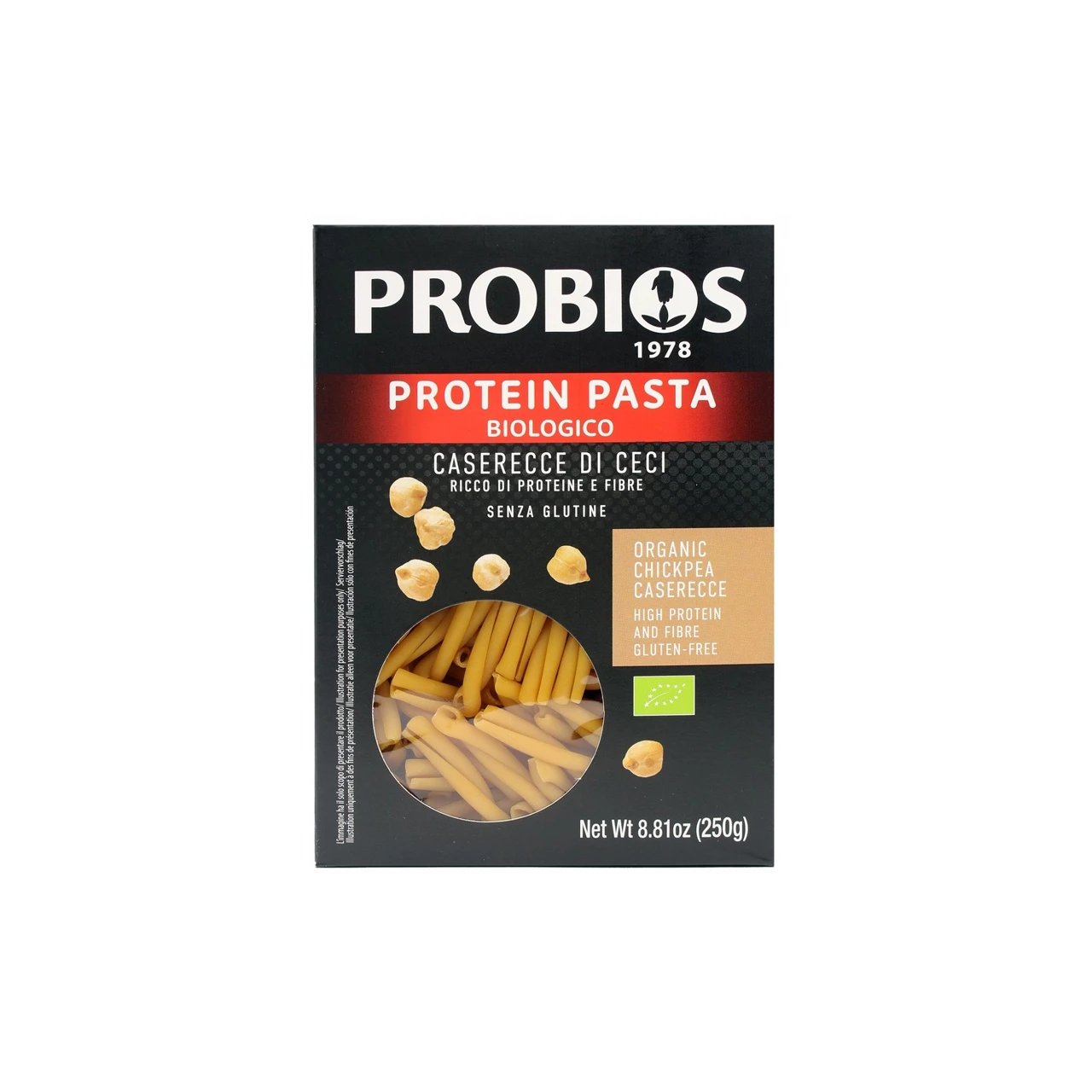 Protein-pasta-Caserecce-di-Ceci-250Gr-Probios