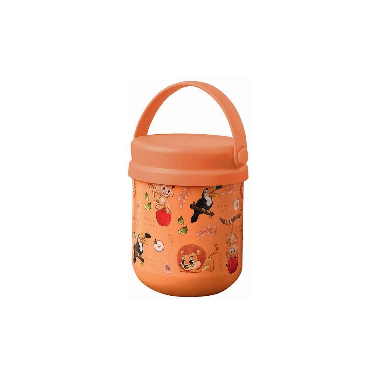 Kids-snack-box-porta-merenda-in-acciaio-inox-arancione-300ml-Neavita