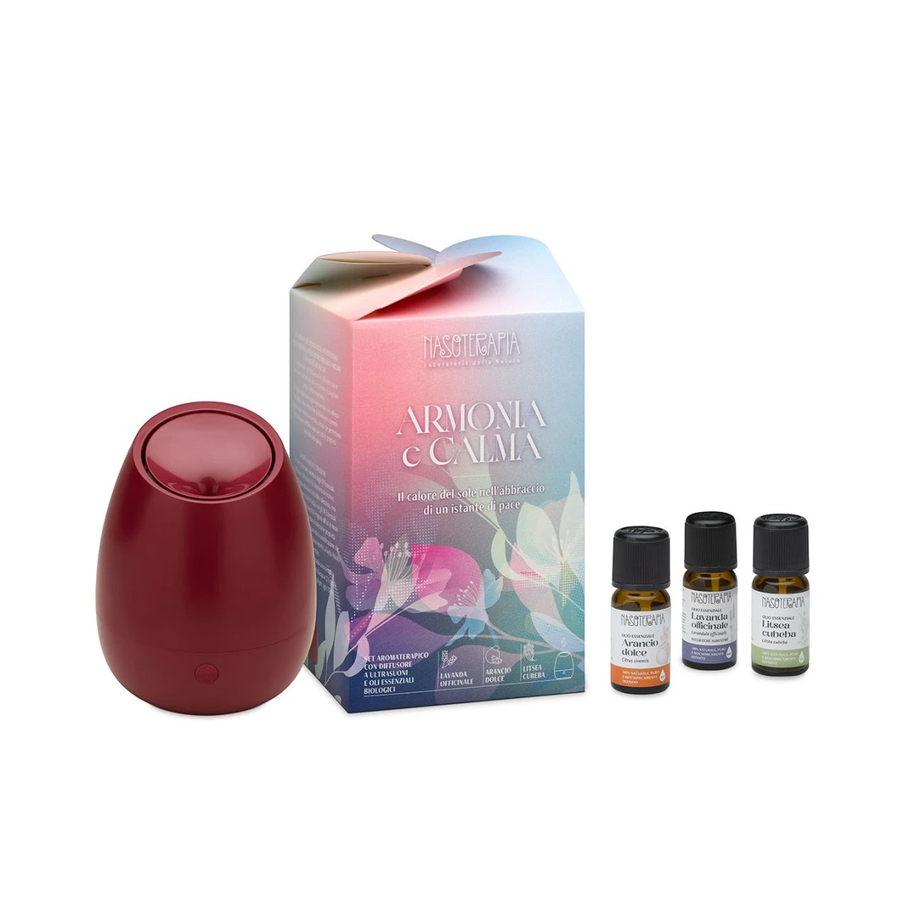 Kit-Armonia-e-calma-con-diffusore-ad-ultrasuoni-Bloom-amarena-con-3-oli-essenziali-5ml-Nasoterapia