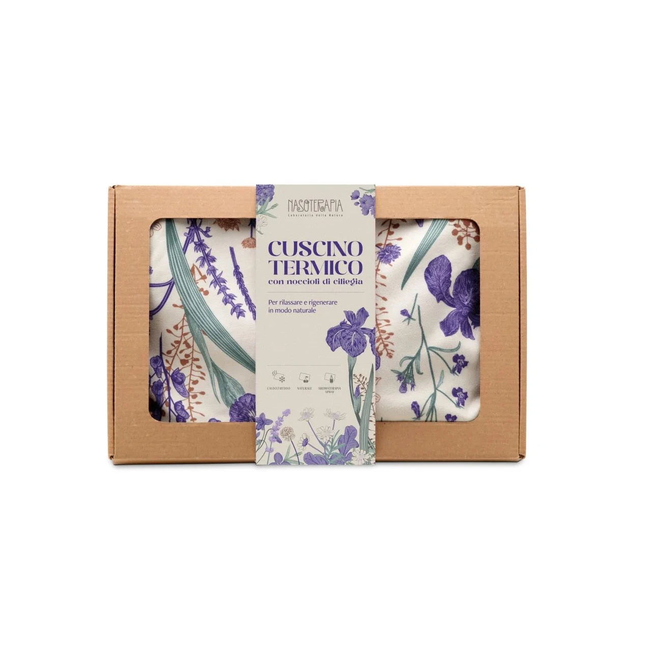 Cuscino-termico--con-noccioli-di-ciliegia-Lavanda-Nasoterapia
