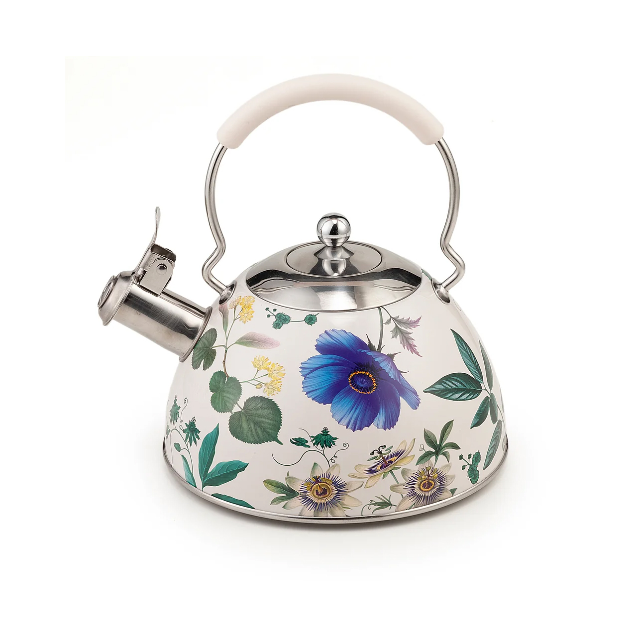 Bollitore-a-fischio-in-acciaio-inox-beige-Herbal-Kettle-2300ml-Neavita