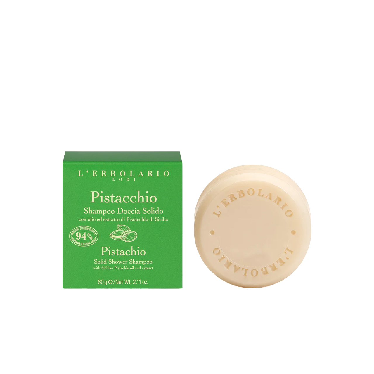 Shampoo-Doccia-Solido-Pistacchio-60Gr-L'Erbolario