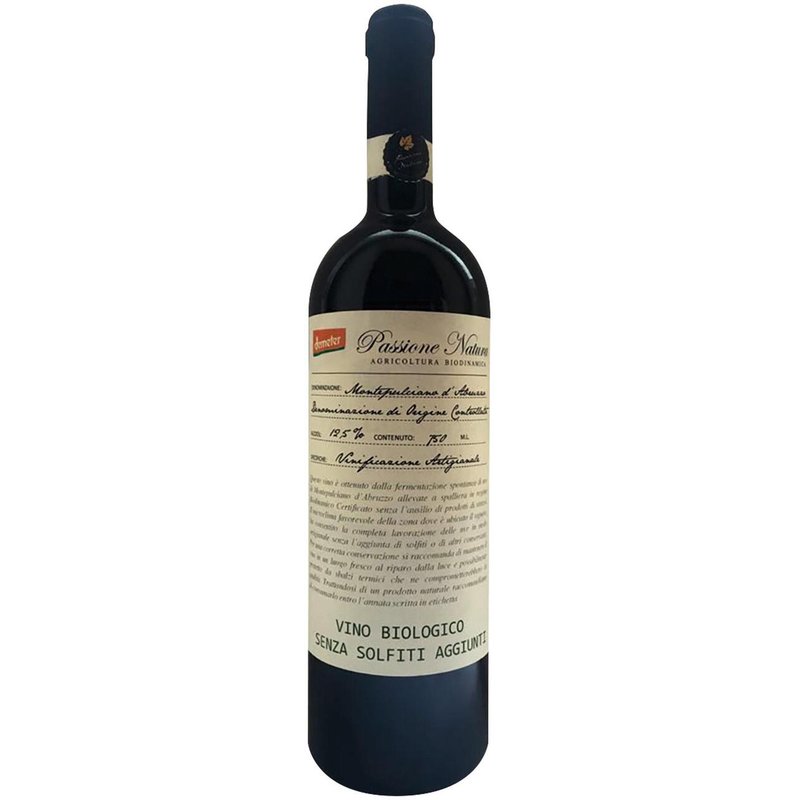 Vino-rosso-montepulciano-d'abruzzo-doc-senza-solfiti-aggiunti-750Ml.-Passione-natura