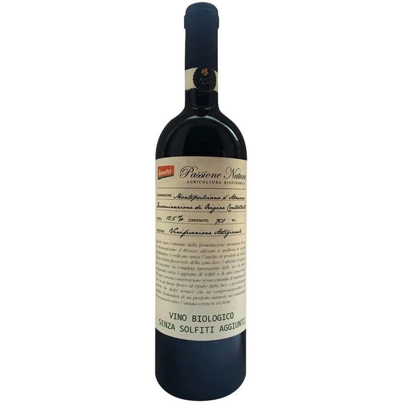 Vino-rosso-montepulciano-d'abruzzo-doc-senza-solfiti-aggiunti-750Ml.-Passione-natura