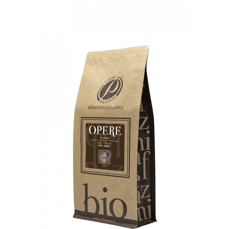 Caffè-Bio-Opere-Brown-250Gr-Caffè-Pazzini