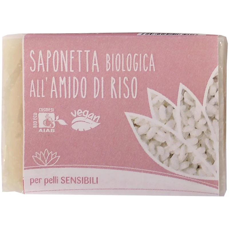Saponetta-all'amido-di-riso-100Gr-Fior-di-loto