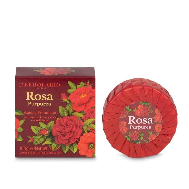 Sapone-Profumato-Rosa-Purpurea-100Gr-L'Erbolario
