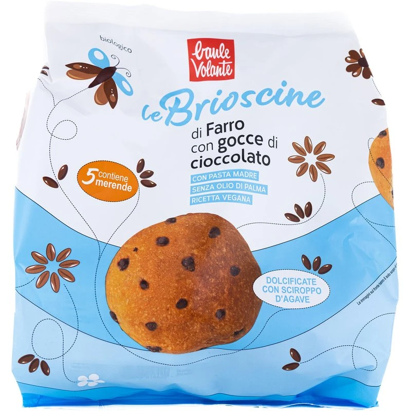 Le-brioscine-di-farro-con-gocce-di-cioccolato-5x40Gr.-Baule-volante