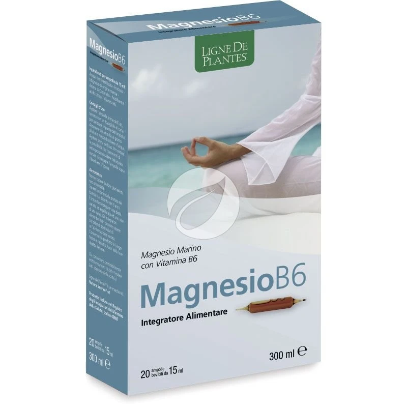 Magnesio-B6-20-Ampolle-15Ml-Ligne-de-Plantes