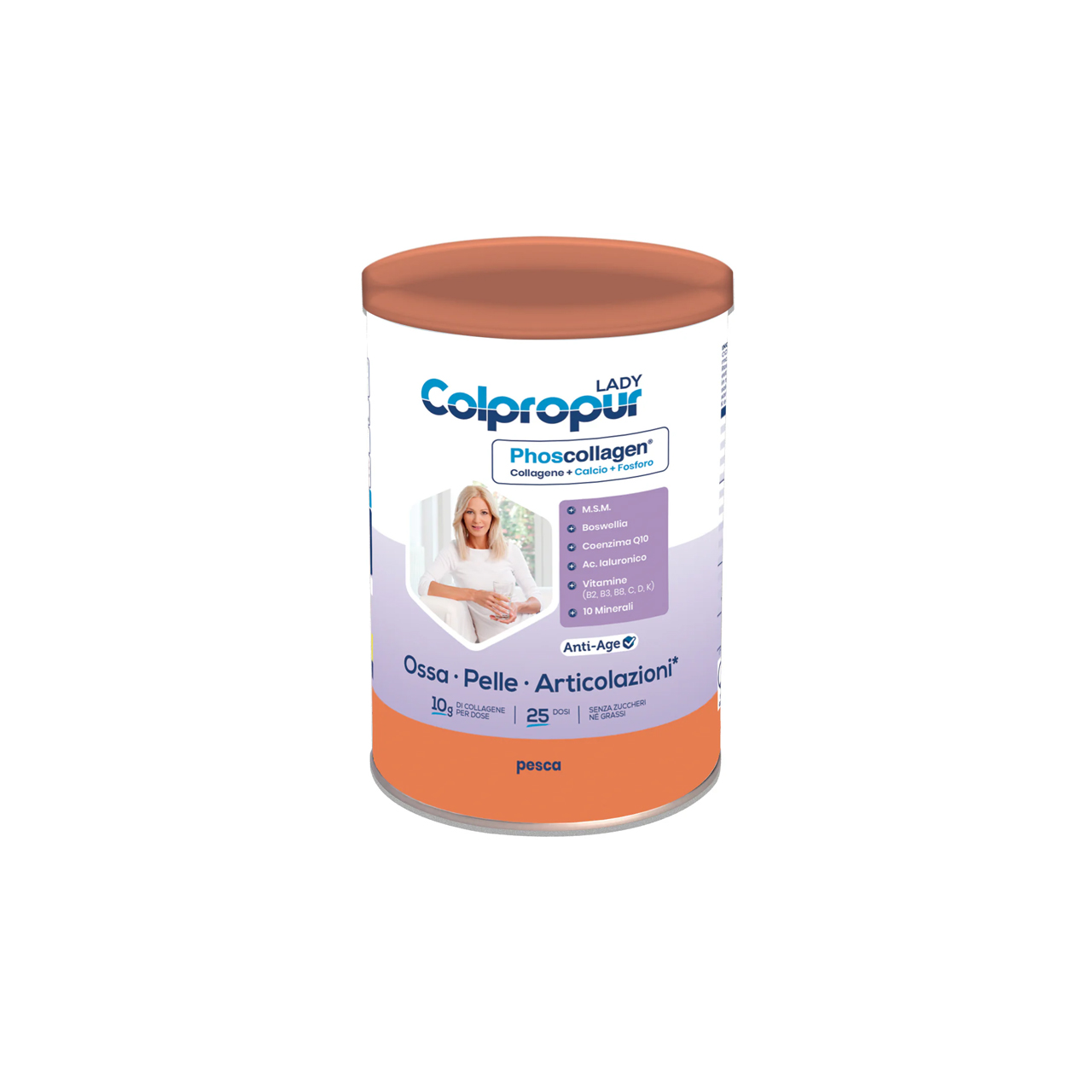 Integratore-alimentare-Colpropur-Lady-pesca-340gr-Protein